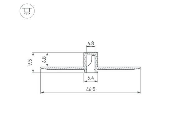 Алюминиевый профиль Arlight LINIA7-FANTOM-2000 ANOD 052377, изображение 3