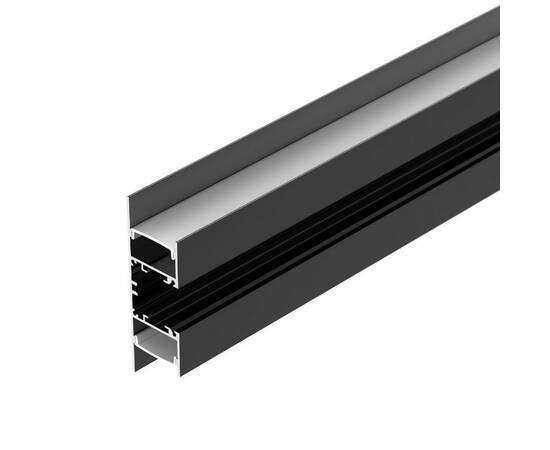 Алюминиевый профиль Arlight WALL-2575-DUAL-2000 ANOD BLACK 052332