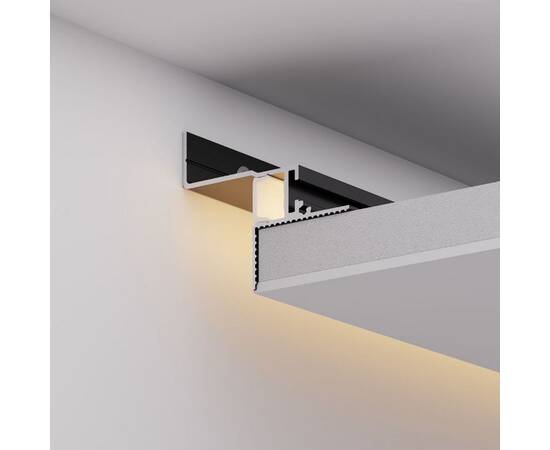 Алюминиевый профиль Arlight СEIL-S12-SHADOW-20-SIDE-3000 ANOD BLACK 052226, изображение 4