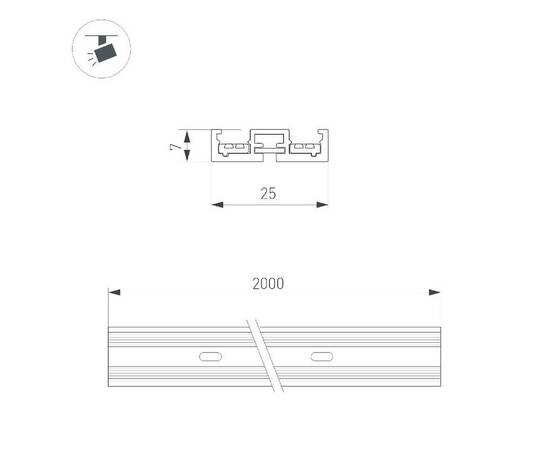 Трек Arlight MAG-VIBE-TRACK-257-3000 (BK-BK) 053253, изображение 2