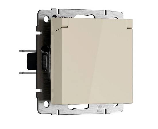Розетка с защитной крышкой и шторками Werkel W1171203 4690389213151 a069595