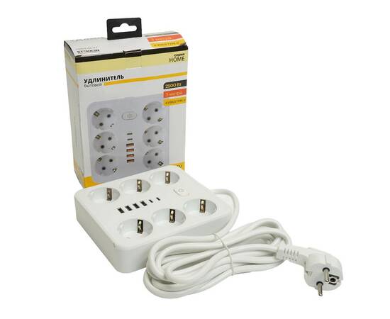 Удлинитель Stekker Home plus HM09-66-02 49982, изображение 10