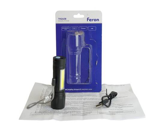 Фонарь с аккумулятором переносной Feron TH2408 51118, изображение 8