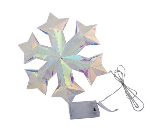 Светильник декоративный на батарейках Снежинка Uniel ULD-R512 3АА SNOWFLAKE UL-00012222, изображение 2