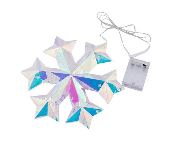 Светильник декоративный на батарейках Снежинка Uniel ULD-R512 3АА SNOWFLAKE UL-00012222, изображение 3