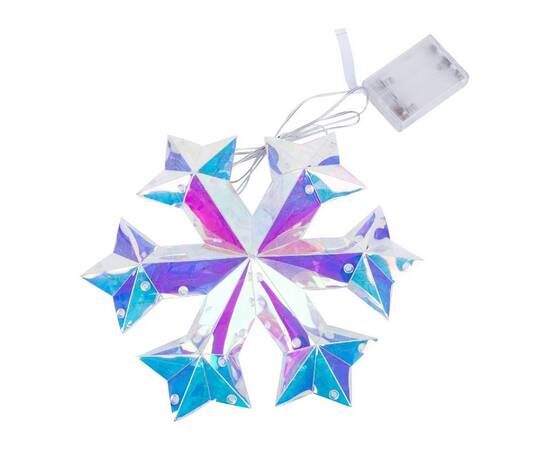Светильник декоративный на батарейках Снежинка Uniel ULD-R512 3АА SNOWFLAKE UL-00012222, изображение 4