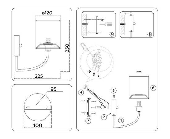 Бра Ambrella Light High Light Classic LH71275, изображение 5
