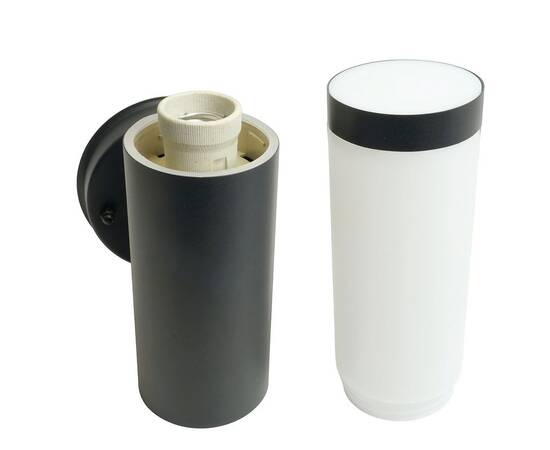 Уличный настенный светильник Feron Техно DH041-B RAL color 9005 51522, изображение 7