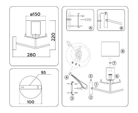 Бра Ambrella Light High Light Modern LH57004, изображение 5