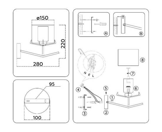 Бра Ambrella Light High Light Modern LH57010, изображение 6
