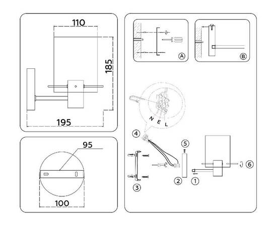 Бра Ambrella Light High Light Modern LH57045, изображение 6