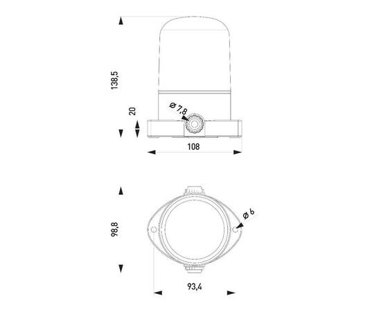Настенно-потолочный светильник Эра НББ 02-60-001 Б0064005, изображение 7
