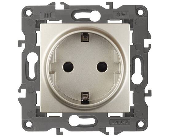Розетка 2P+E Schuko ЭРА Elegance 14-2101-04 Б0034268
