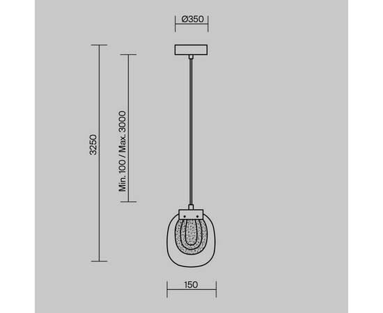 Подвесной светильник Maytoni Biology MOD367PL-L3BSK, изображение 7
