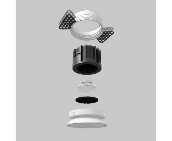 Встраиваемый светильник Maytoni Round DL058-12W2.7K-TRS-W, изображение 5