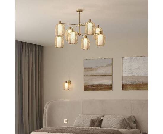 Люстра на штанге Eurosvet Voile 30192/8 золото a069159, изображение 4