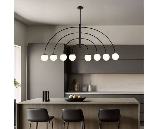 Люстра на штанге Eurosvet Cenacolo 30179/8 черный a069122, изображение 2