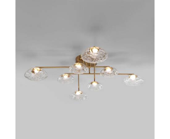 Потолочная люстра Eurosvet Ripple 50389 LED латунь a069026, изображение 3