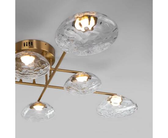 Потолочная люстра Eurosvet Ripple 50389 LED латунь a069026, изображение 5