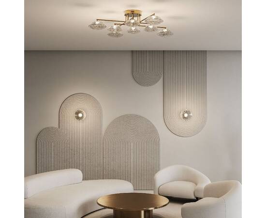 Потолочная люстра Eurosvet Ripple 50389 LED латунь a069026, изображение 8