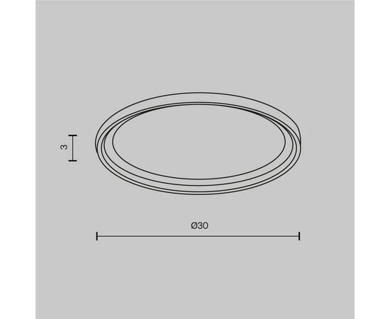 Кольцо для встраиваемого светильника Maytoni Downlight DLA110-B, изображение 5