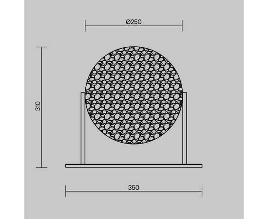Настольная лампа Maytoni Mangata MOD387TL-L8CH3K, изображение 9