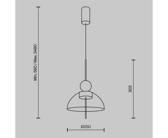 Подвесной светильник Maytoni Bangkok MOD185PL-L12CG3K1, изображение 6
