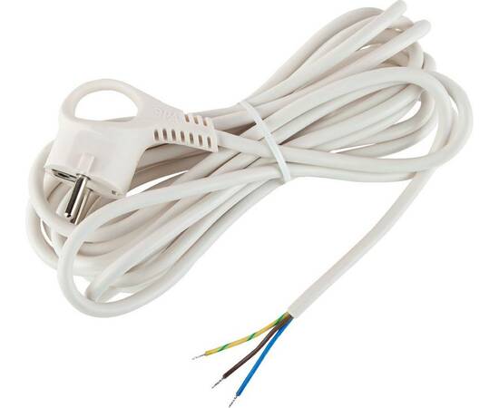 Шнур сетевой с вилкой Эра UX-3x0,75-5m -W Б0048694