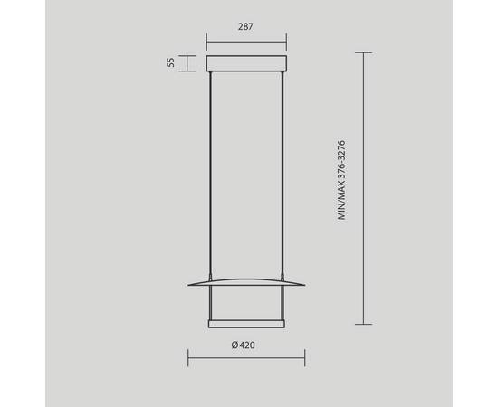 Подвесной светильник Maytoni Ambience MOD280PL-L23B3K1, изображение 6