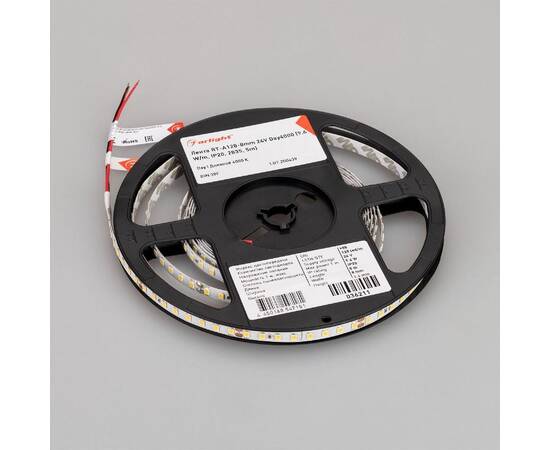 Светодиодная лента Arlight RT-A128-8mm 24V Day4000 (10 W/m, IP20, 5m) 036211(1), изображение 4