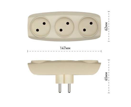 Разветвитель электрический Эра SP-3-I Б0017018, изображение 2