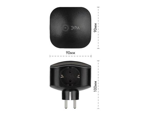 Разветвитель электрический Эра SP-3e-USB-BLACK Б0046364, изображение 2