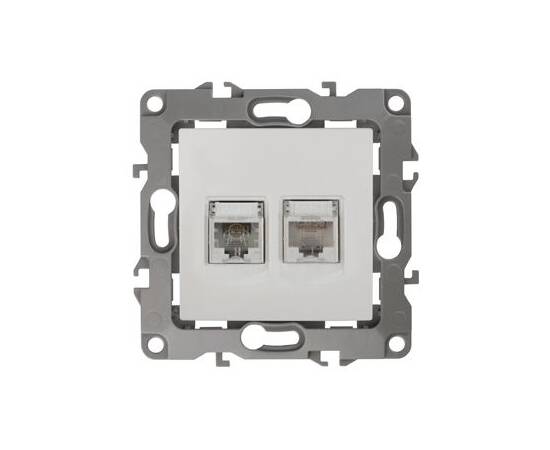 Розетка комбинированная RJ45+RJ11 Эра 12-3109-01 Б0018248