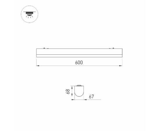 Линейный светильник Arlight ALT-LARGO-EMERGENCY-600-15W Day4000 052767, изображение 5