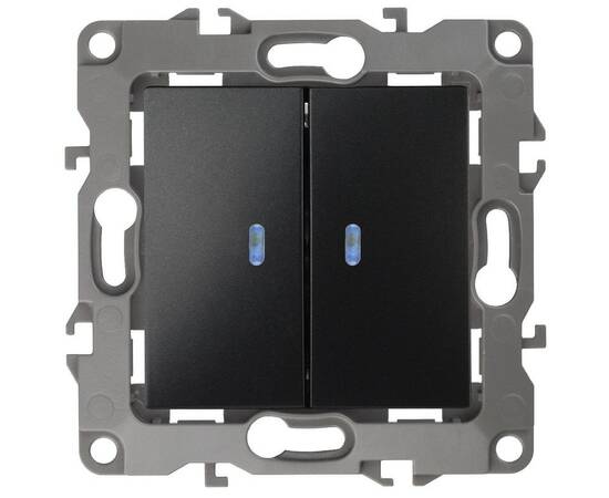 Выключатель двойной с подсветкой Эра 12-1105-05 Б0014661