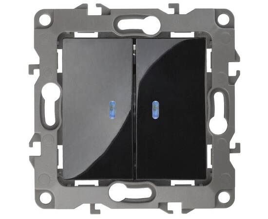 Выключатель двойной с подсветкой Эра 12-1105-06 Б0014662