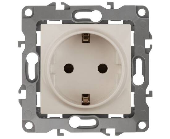 Розетка 2P+E Schuko со шторками Эра 12-2102-02 Б0014688