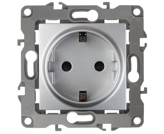 Розетка 2P+E Schuko со шторками Эра 12-2102-03 Б0014689