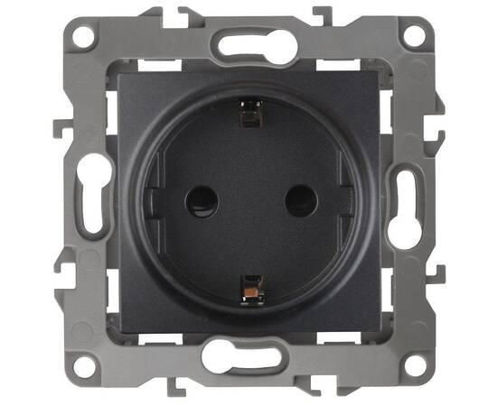 Розетка 2P+E Schuko со шторками Эра 12-2102-05 Б0014691