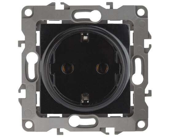 Розетка 2P+E Schuko со шторками Эра 12-2102-06 Б0014692