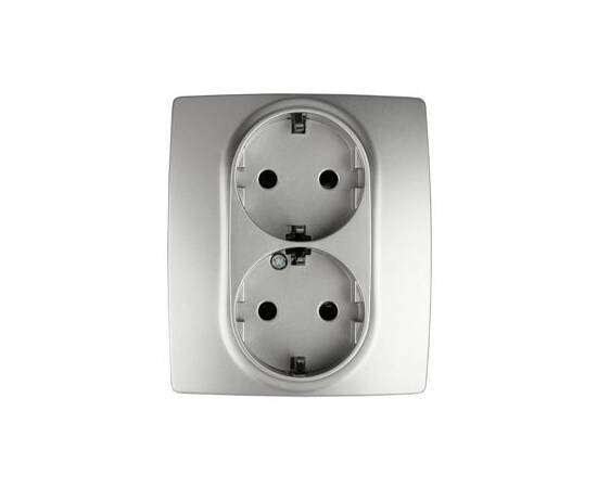 Розетка 2P+E Schuko со шторками Эра 12-2104-03 Б0014701