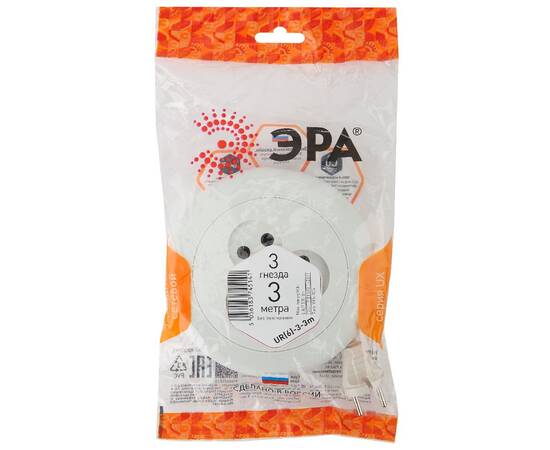 Удлинитель электрический Эра UR(6)-3-3m Б0035760, изображение 3