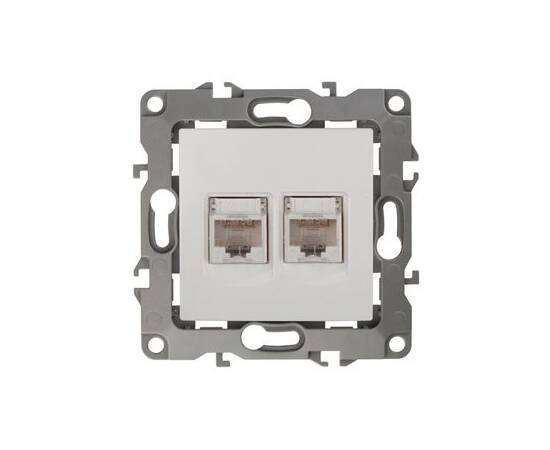 Розетка информационная двойная 2XRJ45 Эра 12-3108-01 Б0014729