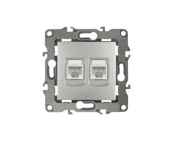 Розетка информационная двойная 2XRJ45 Эра 12-3108-03 Б0014731