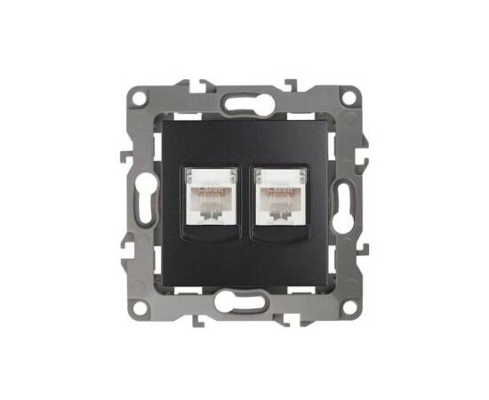 Розетка информационная двойная 2XRJ45 Эра 12-3108-05 Б0014733