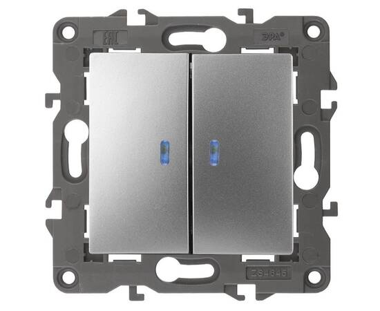 Выключатель двойной с подсветкой Эра 14-1105-03 Б0034239