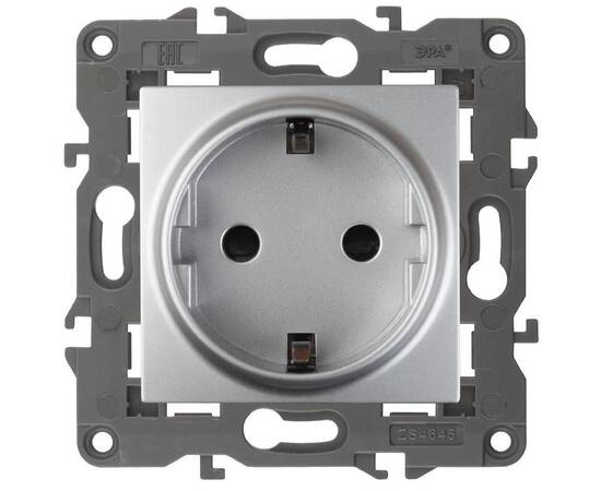 Розетка 2P+E Schuko со шторками Эра 14-2102-03 Б0034274