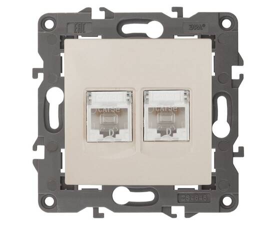 Розетка 2хRJ45 Эра 14-3108-02 Б0034309