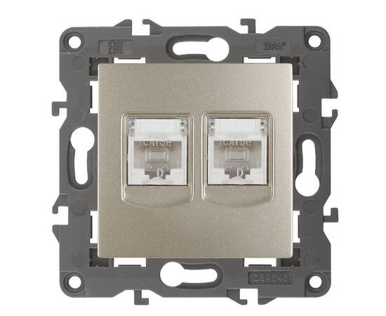 Розетка 2хRJ45 Эра 14-3108-04 Б0034311