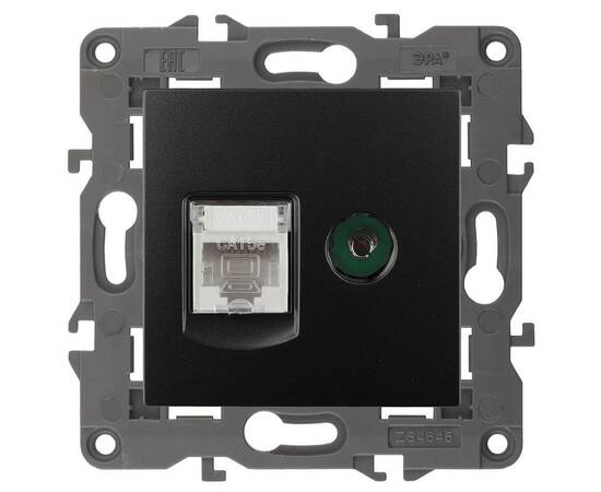 Розетка RJ45+TV Эра 14-3110-05 Б0034318